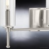 Urban Ambiance Luxury Contemporary Bath Light 11.5''H x 22.125''W,  Brushed Nickel Finish,  Parkes Collection, UHP4222 - 2 of 4