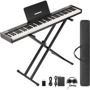 88-Key Portable Electric Keyboard,With Accessories, Compact Design, Ideal for Music Learners and Travel - 1 of 4