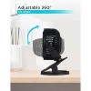 BLACK+DECKER 4" Convertible Cooling Fan, Clip Fan and Standing Fan with 3 Speed Settings and Adjustable Tilt Angle, Desk Fan 2-Pack, Black - 4 of 4