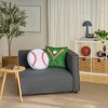 Mina Victory Plush Lines Baseball Set of 2 Multicolor Indoor Throw Pillows - 3 of 4