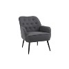 Upholstered Accent Chair With Armchair Ergonomic Incline Backrest Easy Assembly Modern Chair For Living Room - 3 of 4