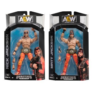 AEW Unmatched Series 10 Set of 2 Package Deal Young Bucks Action Figures - 1 of 3