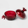 Lidded Pomegranate Heart Candle Poisoned Pomegranate 4oz - Threshold™ - 3 of 3