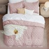 Bedsure | 3Pcs Comforter Bedding Set with Intricate Solid Embroidery - 3 of 4