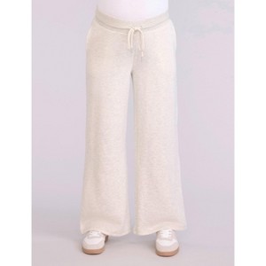 Women's Under the Belly Wide Leg Sweatpants | Motherhood Maternity - 1 of 4