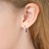 Girl's Classic 3mm Polished Huggie Hoop Sterling Silver Earrings - In Season Jewelry - 3 of 4