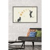 Trends International Episodic Drawing - Cat And Moon 1 Framed Wall Poster Prints - 2 of 4