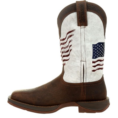 Men's Rebel by Durango Distressed Flag Embroidery Western Boot