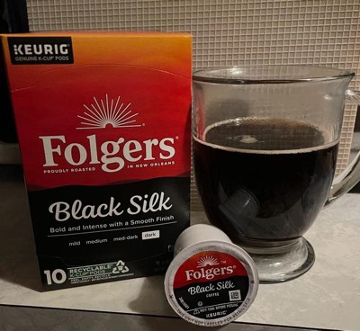 Folgers Black Silk Dark Roast Coffee - Keurig K-Cup Pods - 24ct : Target