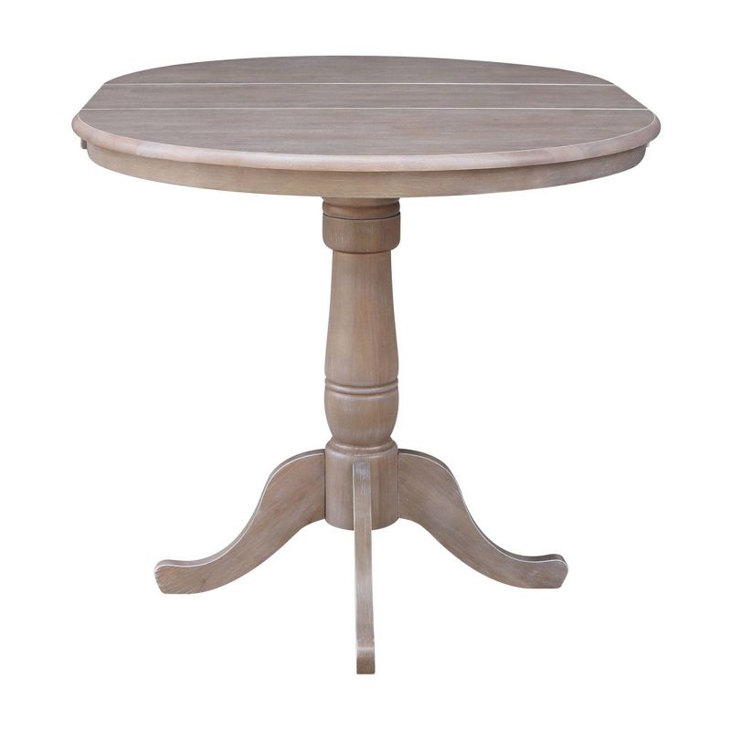 36" Round Counter Height Dining Table with 12" Leaf - International Concepts, 5 of 10