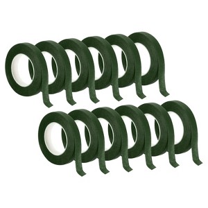 Unique Bargains Waterproof Colorfast Elastic Crepe Paper Flowers Bouquets Tapes 12 Pcs - 1 of 4