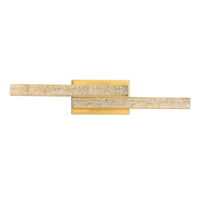 CWI Lighting Stagger Integrated LED Brass Vanity Light