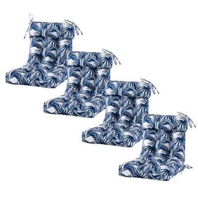 ARTPLAN Patio Chair Cushion,Tufted Adirondack Outdoor Chair Cushion,Wicker High Back Outdoor Seat Cushion,Set of 4,21"X21"X4" (4 Pack)