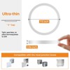 Itopfox 8PACK LED Flush Mount Ceiling Light Fixture, 3000K-4000K-6500K & 100W Equivalent Modern Kitchen Recessed Ceiling Lamp 15W 1500Lm - 4 of 4