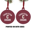 College of Charleston Official Logo Aluminum Holiday Christmas Tree Ornament - 2 of 4