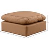 Meridian Furniture,Indulge Vegan Leather Ottoman - 4 of 4