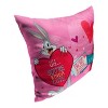 Warner Bros. Looney Tunes Looney Love Letter Throw Pillow 18x18 Inches - 2 of 2