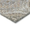 HomeRoots 3' X 5' Beige Gold And Denim Blue Floral Washable Indoor Outdoor Area Rug - 4 of 4