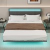 NicBex Modern Full/Queen Upholstered Floating Bed Frame with Sensor Lights,Adjustable Headboard with LED Lights,No Box Spring Needed,Easy Assembly - 2 of 4