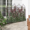 Tangkula Metal Garden Trellis for Climbing Plants 2/4/6 Pack Fence Trellis Panels 71” Tall Retro Style Cucumber Trellis - 2 of 4