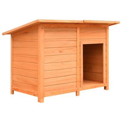 vidaXL Dog House Brown, Green Solid pine wood 47.2 x 30.3 x 33.9 in