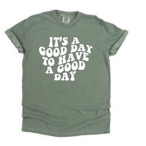 Simply Sage Market Women's It's A Good Day To Have A Good Day Short Sleeve Garment Dyed Tee - 1 of 2