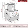Commercial Food Processor, Chopper Meat Grinder, Multi-Functional Food Processor with Stainless Steel Body & Blade, Gloves, Brush, 110V - 3 of 4