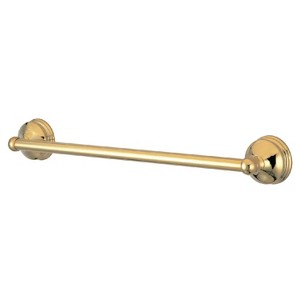 18" Towel Bar Polished Brass - Kingston Brass: Metal Bathroom Holder, Wall Mounted, 3-Piece Set - 1 of 1