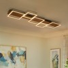 LLHZSY 47 1/5" Flush Mount LED Ceiling Light - Imitation Wood and Staggered Square, 39W 3000K - 2 of 4