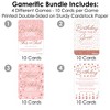 Big Dot of Happiness Pink Rose Gold Birthday - 4 Happy Birthday Party Games - 10 Cards Each - Gamerific Bundle - 3 of 4
