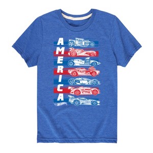 Boys' - Hot Wheels - America Cars Short Sleeve Graphic T-Shirt - 1 of 4