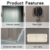 NicBex Metal Outdoor Storage Shed with Double Lockable Doors and Air Vent/Transparent Plate for Backyard Garden,Patio - 4 of 4