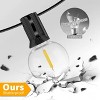 Ollny 25FT G40 Outdoor String Lights (13 Bulbs, IP45 Waterproof, Connectable, 1 Spare Bulbs) - 2 of 4