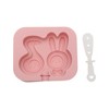 Unique Bargains Ice Pop Mould Little Rabbit Duck Shape Comes with Stick Hand Washable Plastic Pink 4.06"x3.46"x1.14" 1 Pc - 3 of 4