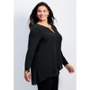 Avenue Women's Plus Size Fantasia Overlay Chain Tunic - 4 of 4