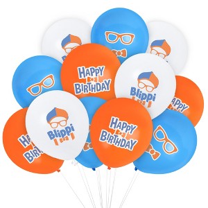 Treasures Gifted Blippi Balloon Bouquet - Blippi Party Supplies - 12 Pack - 1 of 4