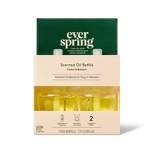 Scented Oil Refill Air Freshener - Cedar & Balsam - 1.3 fl oz/2pk - Everspring™