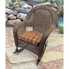 Outdoor Wicker Settee Seat/Chair Cushion Set - Jordan Manufacturing - 2 of 3