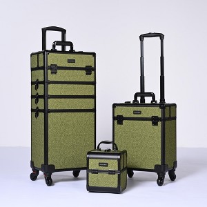 Byootique 3-Piece Makeup Train Cases Cosmetic Organizer Kit Rococo - 1 of 4