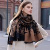 Anna-Kaci Women's Abstract Print Scarf with Soft Lightweight Fabric Modern Pattern and Frayed Edge Detailing - 4 of 4