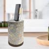 Pearl Escent Mosaic and Wood Tumbler - Nu Steel - 3 of 4
