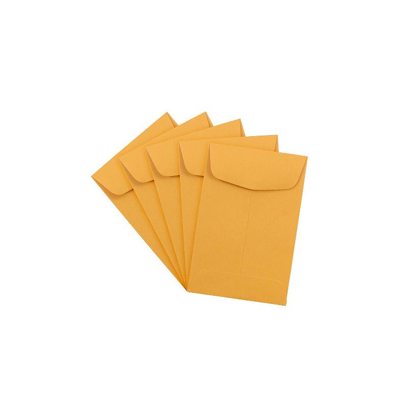 JAM Paper #4 Coin Business Envelopes 3" x 4.5" Brown Kraft Manila 356731206I, 3 of 5