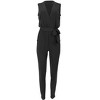 VENUS Womens Wrap Tie Jumpsuit - 3 of 4