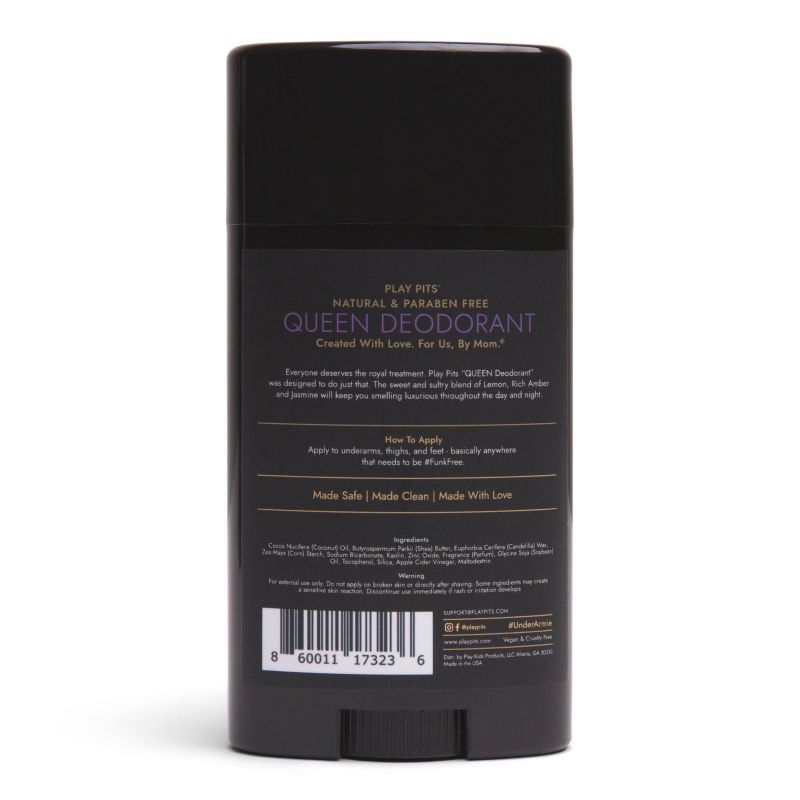 Play Pits Queen Natural Deodorant - 2.65oz, 3 of 18