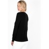 JENNIE LIU Women's 100% Pure Cashmere Long Sleeve Pullover V Neck Sweater - 2 of 4