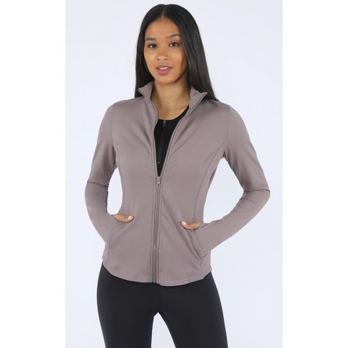  90 Degree By Reflex Womens Full Zip High-Low Running Track  Jacket