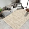 Machine Washable Vintage Floral Distressed Rug 8x10 Stain Resistant Indoor Carpet With Non-Slip Backing Low Pile Floor Cover For Bedroom Playroom - 2 of 4