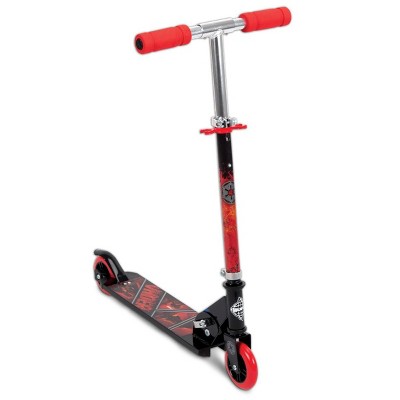 Huffy 78898 Star Wars Darth Vader Empire Kids Folding Inline Foot Kick Scooter with Adjustable Handlebars, Black