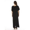 Riviera Sun Mexican Embroidered Maxi Dress with Double Side Slits - 3 of 3