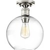 Progress Lighting Hansford 1-Light Flush Mount, Polished Nickel, Clear Shade - 2 of 4